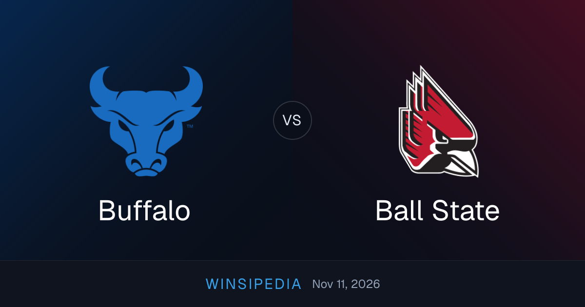 Buffalo vs Ball State — Nov 11, 2026 College Football