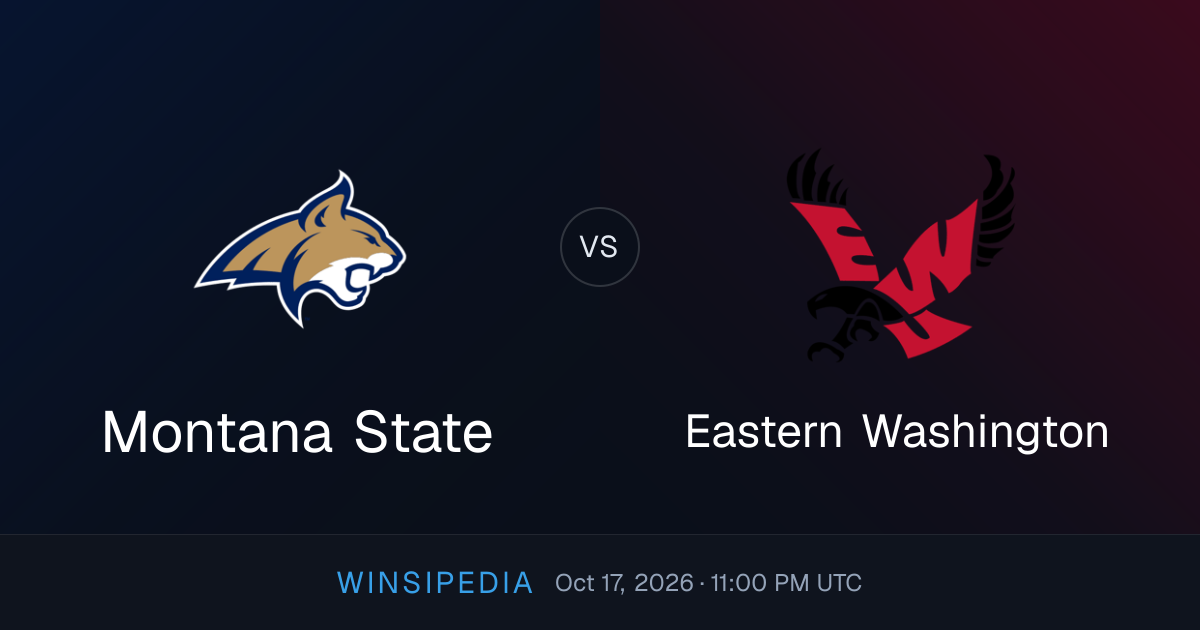 Montana State vs Eastern Washington — Oct 17, 2026 College Football