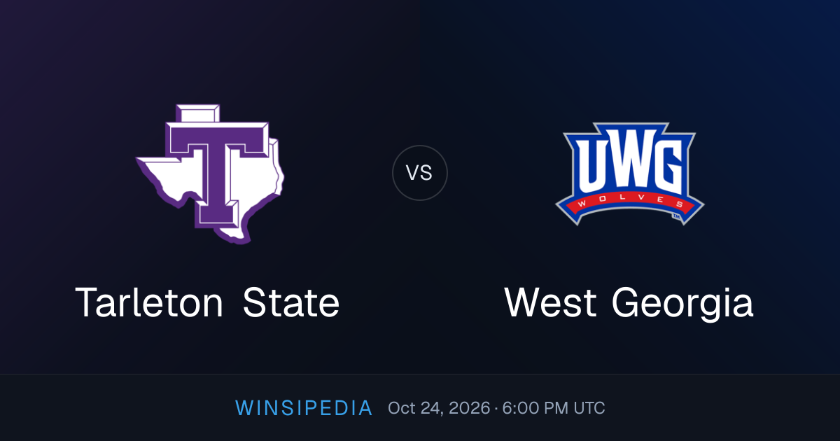 Tarleton State vs West Georgia — Oct 24, 2026 College Football